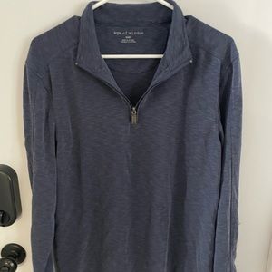 Age of Wisdom 1/4 zip - blue heather